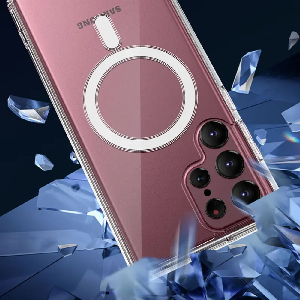 Kryt Samsung Galaxy S24 Ultra, Techsuit - MagSafe Pro, růžový