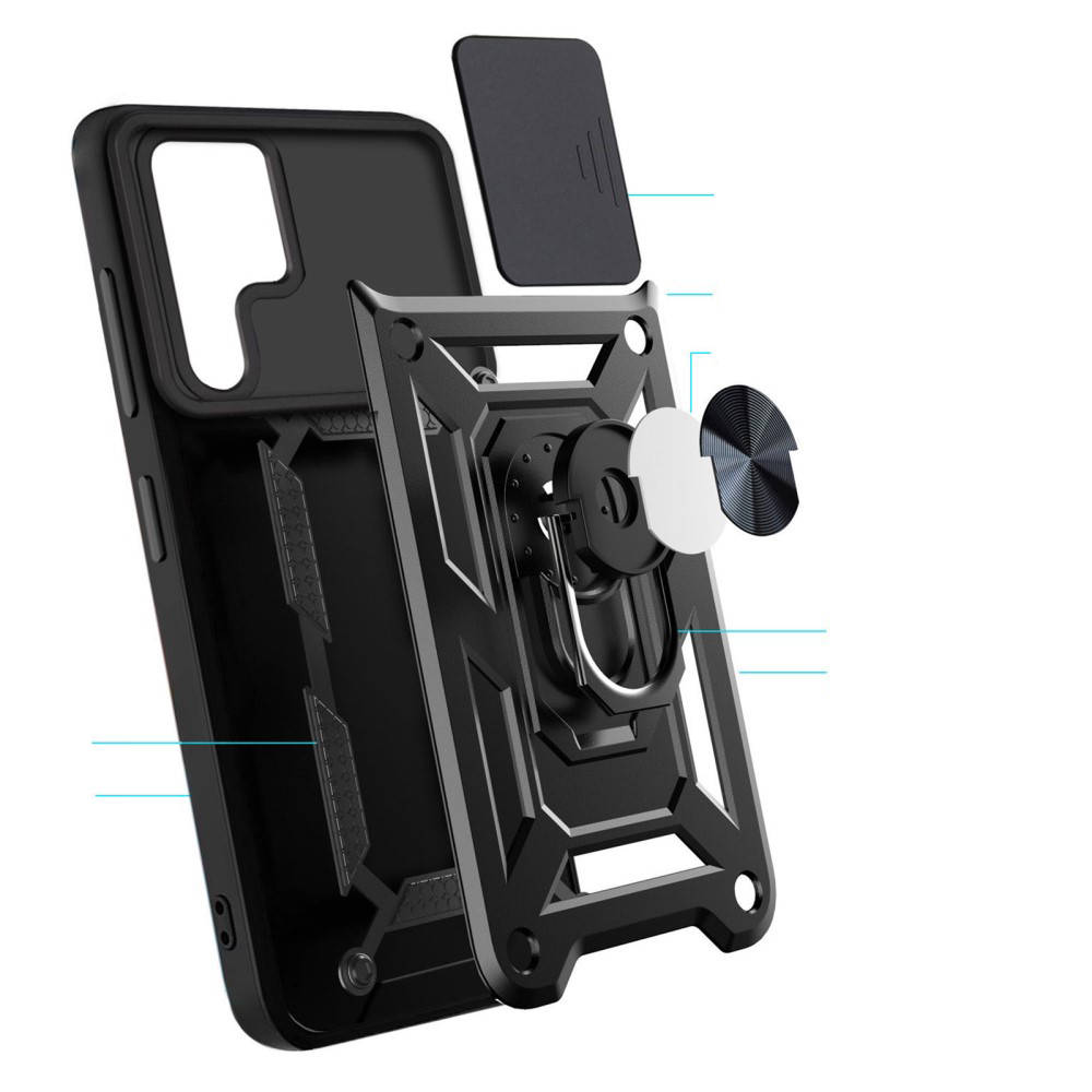 Kryt Samsung Galaxy S24 Ultra Nexeri CamShield Pro černý