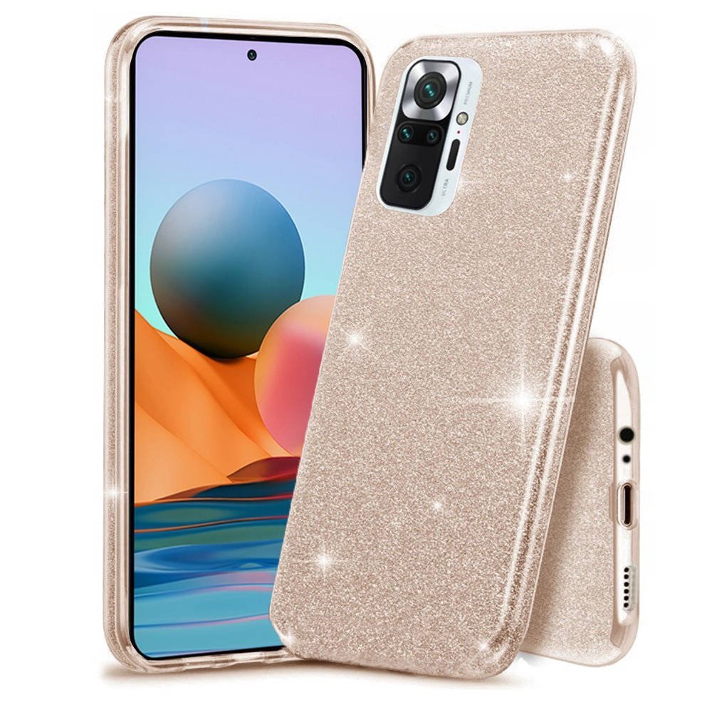 Kryt Motorola Moto E32 / E32s, třpytky zlatý