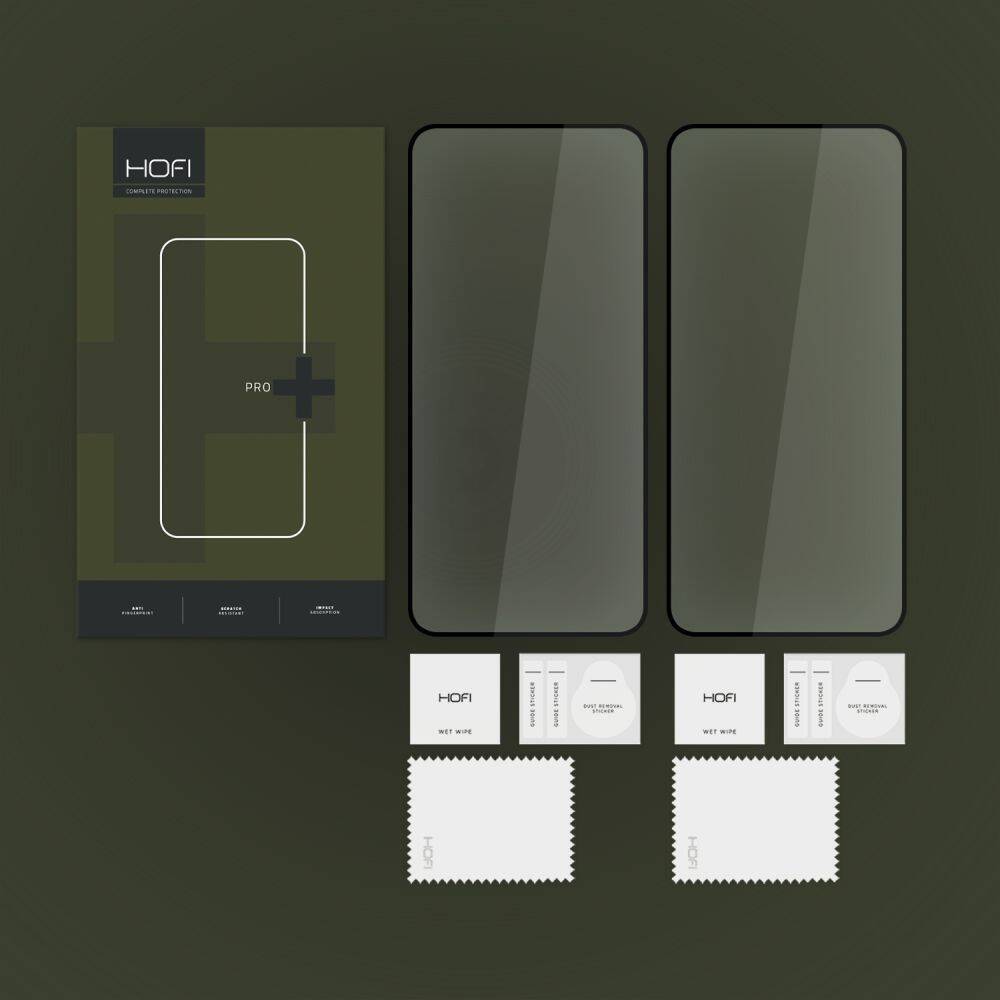 Tvrzené sklo 5D Motorola Moto G34 HOFI Glass Pro+ (2 kusy) černé