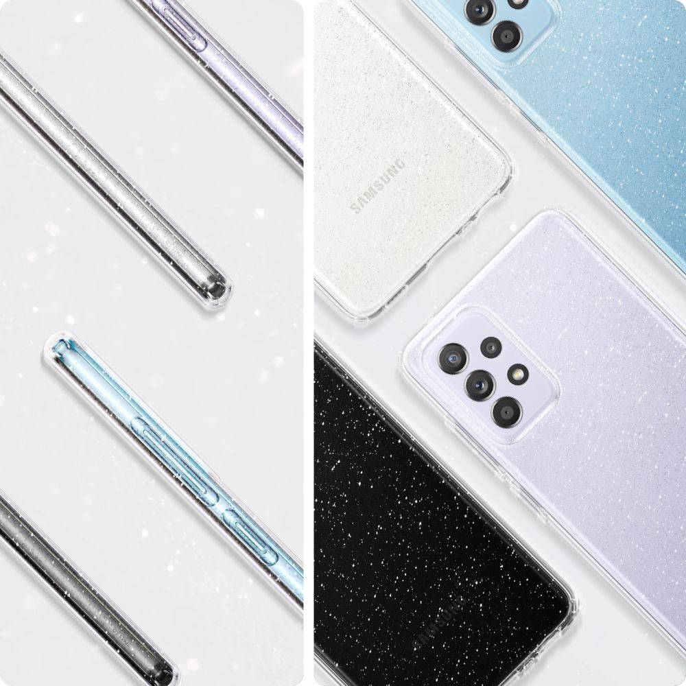 Kryt Samsung Galaxy A72 Spigen Liquid Crystal Glitter transparentní