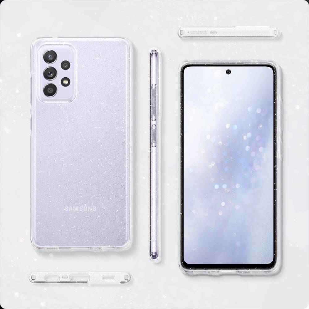 Kryt Samsung Galaxy A72 Spigen Liquid Crystal Glitter transparentní