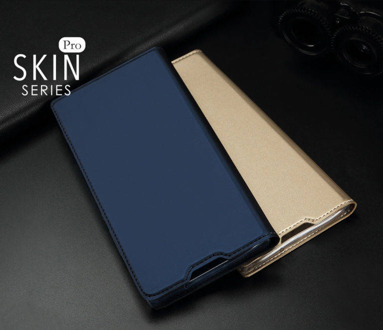 Pouzdro Huawei P Smart 2020 kožené Dux Ducis Skin černé
