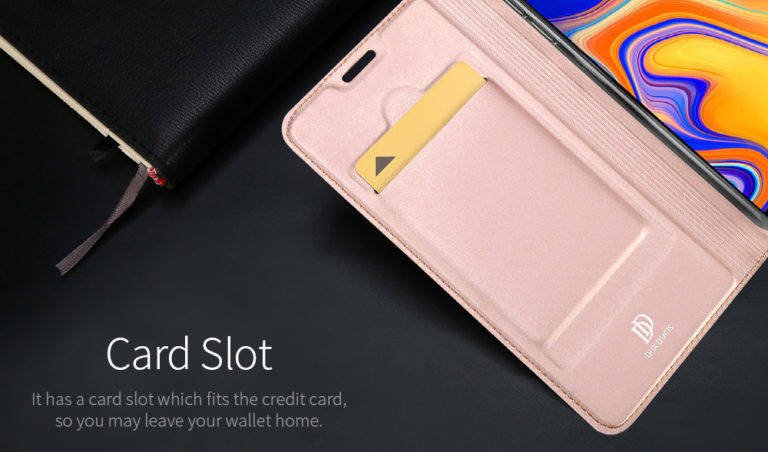 Pouzdro Samsung Galaxy A72 5G kožené Dux Ducis Skin růžové