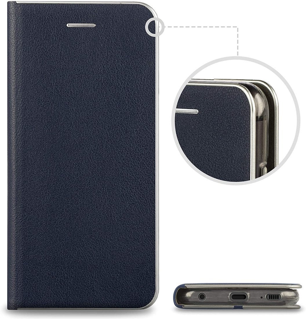 Pouzdro HUAWEI Y6P s flipem, umělá kůže Venus modré