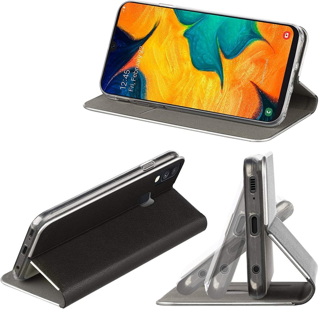 Pouzdro HUAWEI Y6P s flipem, umělá kůže Venus černé
