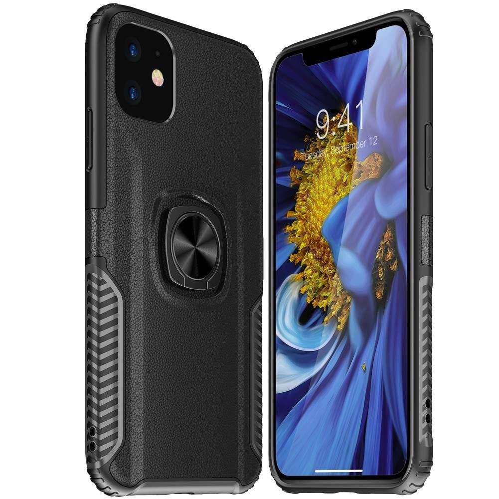 Pouzdro Huawei Y6P Armored Armor Ring black