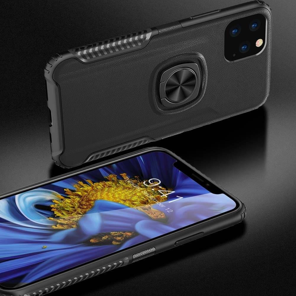 Pouzdro Huawei Y6P Armored Armor Ring black