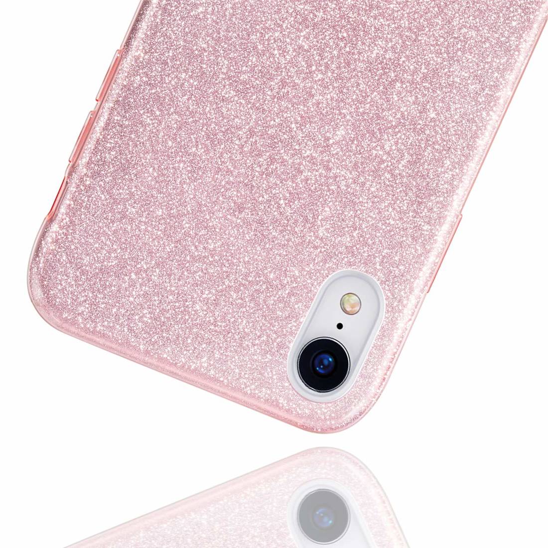 Kryt Huawei P40 Lite třpytky růžový