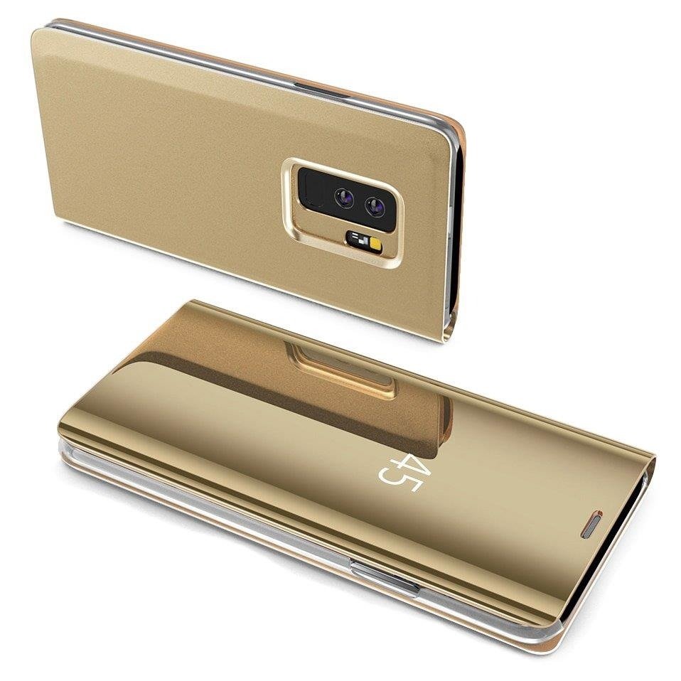 Pouzdro Huawei P40 Lite Clear View Cover zlaté