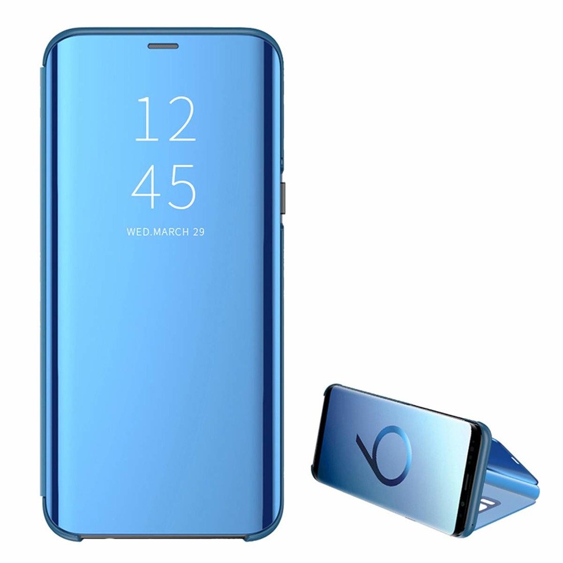 Pouzdro Huawei P40 Lite Clear View Cover modré