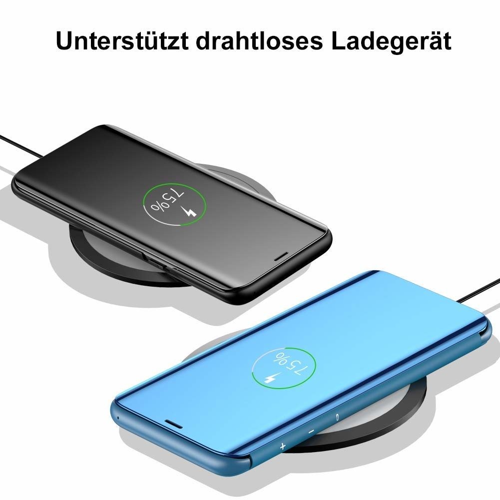 Pouzdro Huawei P40 Lite Clear View Cover modré