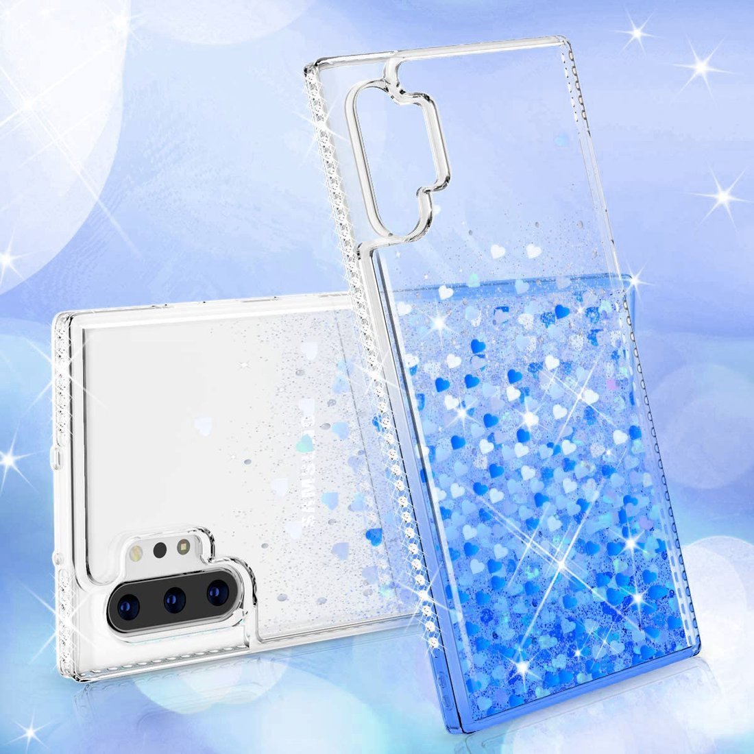 Kryt Samsung Galaxy A02s Diamond Liquid  modrý