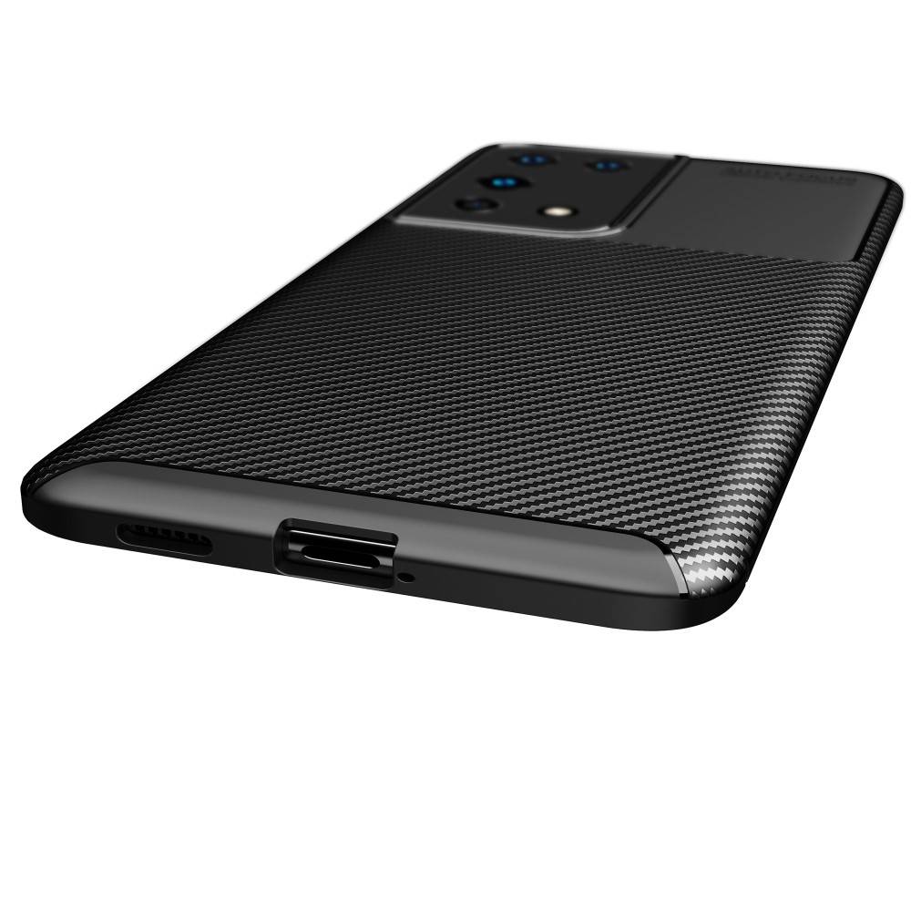 Kryt Samsung Galaxy S21 PLUS Armored Shockproof Carbon Fiber black