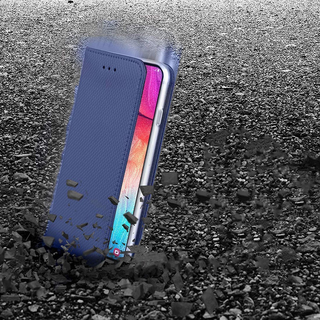 Pouzdro flip Samsung Galaxy NOTE 20 modré