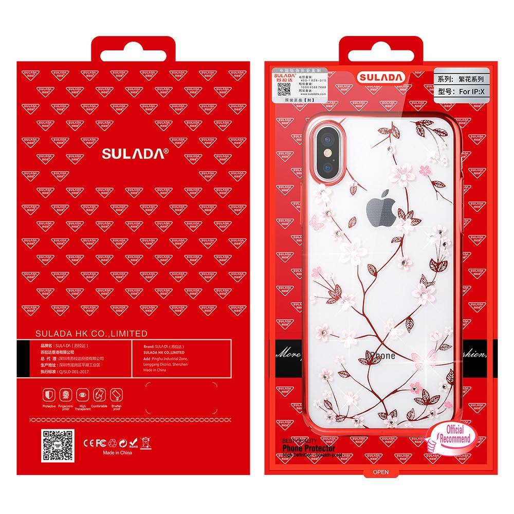 Kryt iPhone 11 Pro - Sulada Multiflower červený