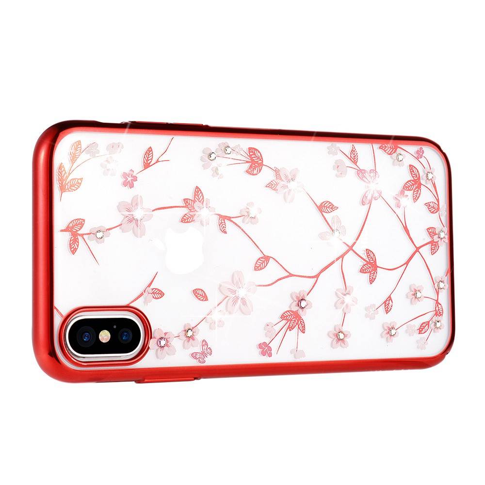 Kryt iPhone 11 Pro Max - Sulada Multiflower červený