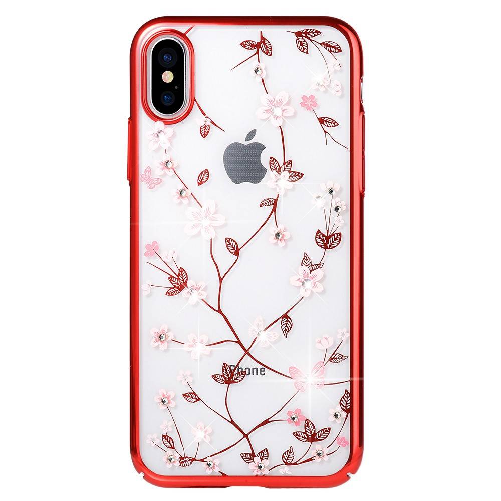Kryt iPhone 12 Mini - Sulada Multiflower červený