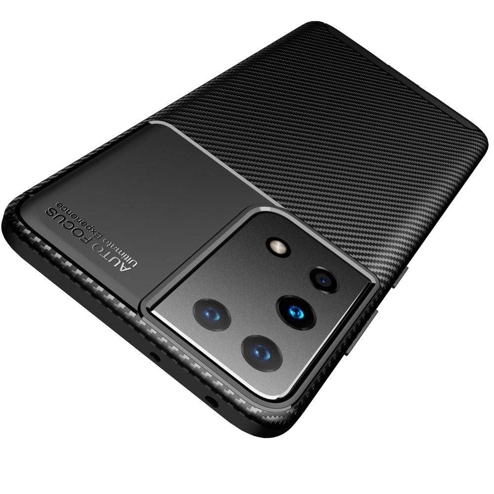 Kryt Samsung Galaxy A32 5G Armored Shockproof Carbon Fiber černý