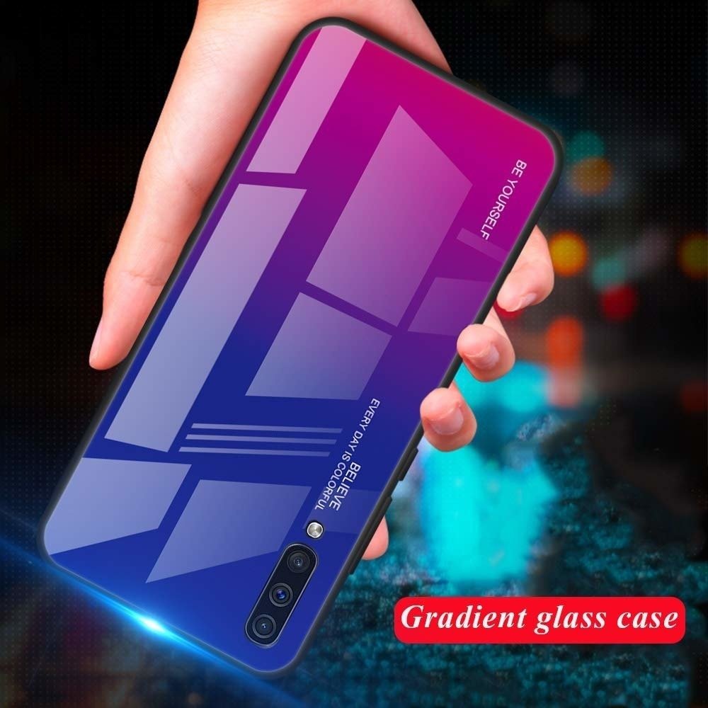 Kryt iPhone 11 Pro Glass case Gradient modrý/růžový