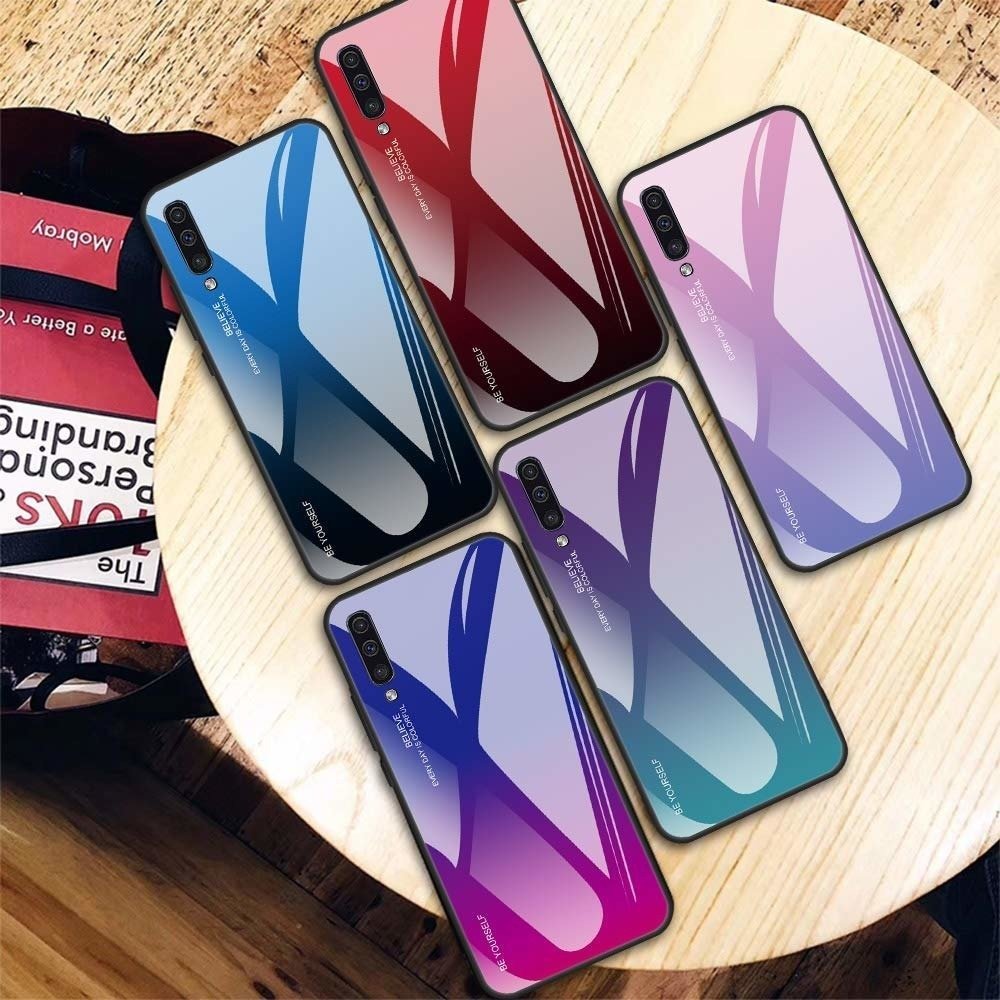 Kryt iPhone 11 Pro Glass case Gradient modrý/růžový