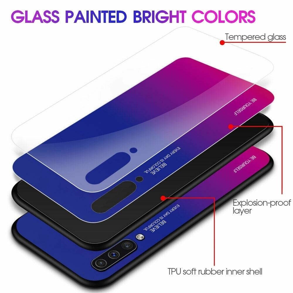 Kryt iPhone 11 Pro Glass case Gradient černý/modrý