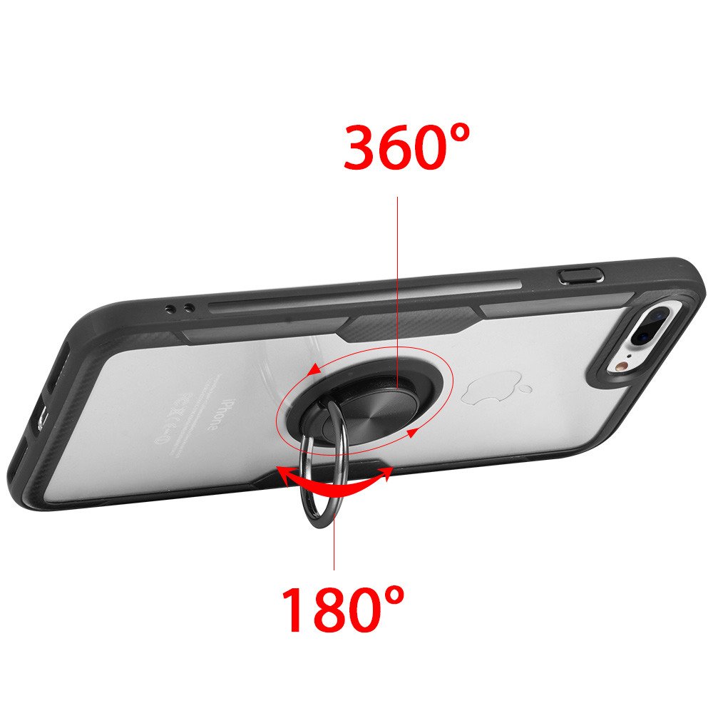 Kryt iPhone X / XS Clear Carbon Ring