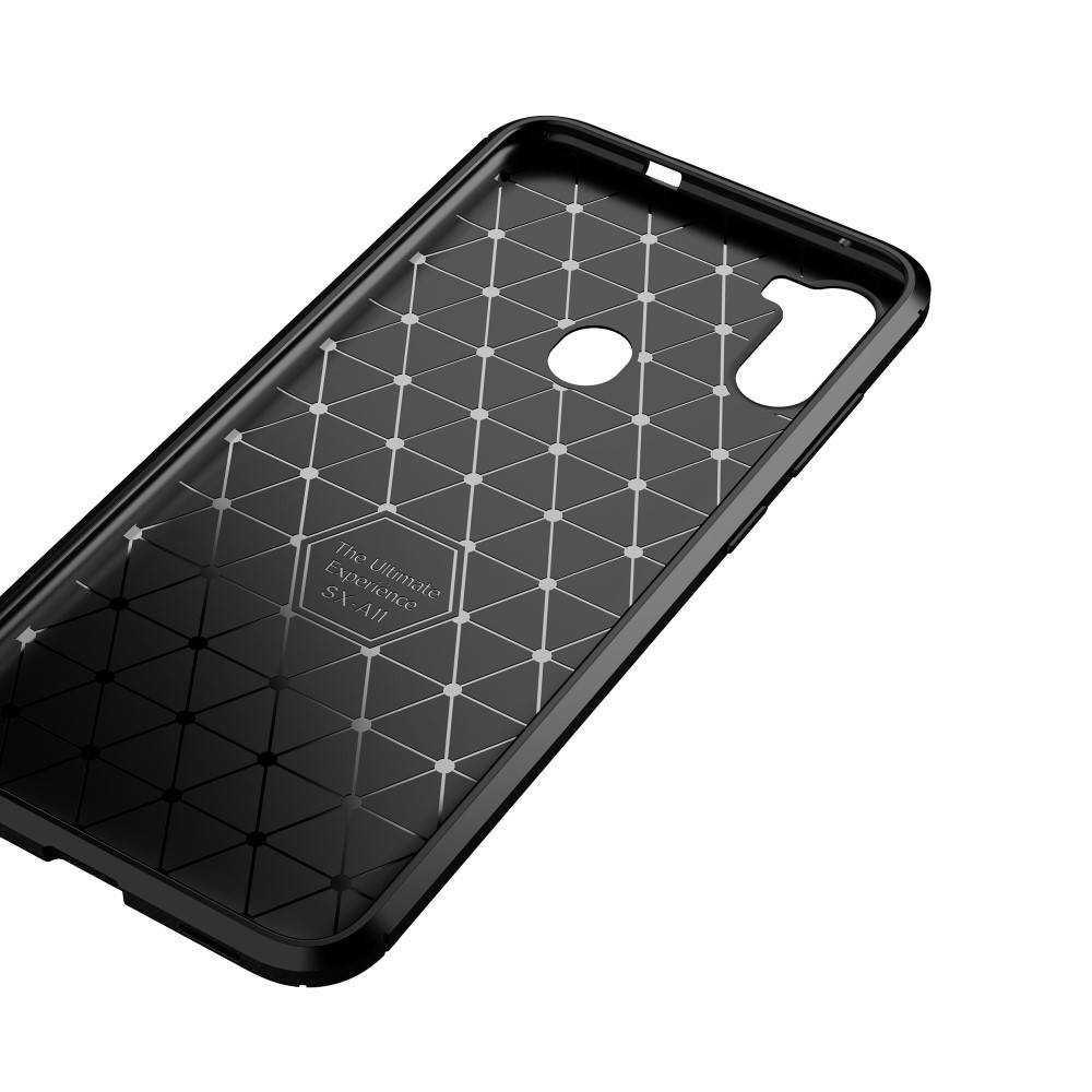 Kryt Samsung Galaxy A42 5G Armored Carbon Fiber black
