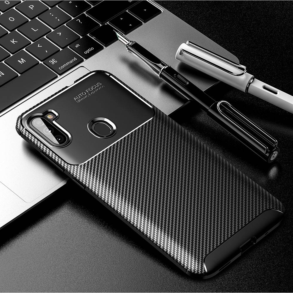 Kryt Samsung Galaxy A42 5G Armored Carbon Fiber black