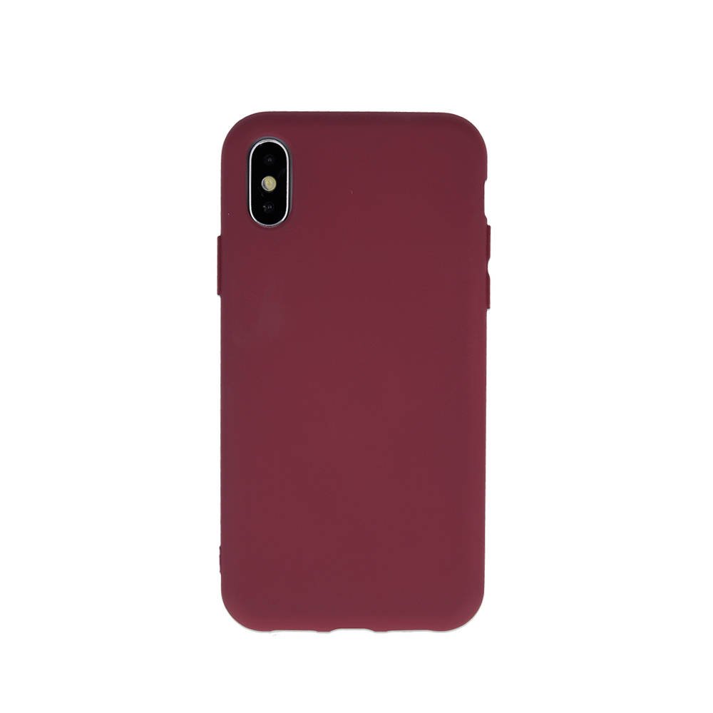 Kryt Motorola Moto E7 Plus Silicone case burgundy