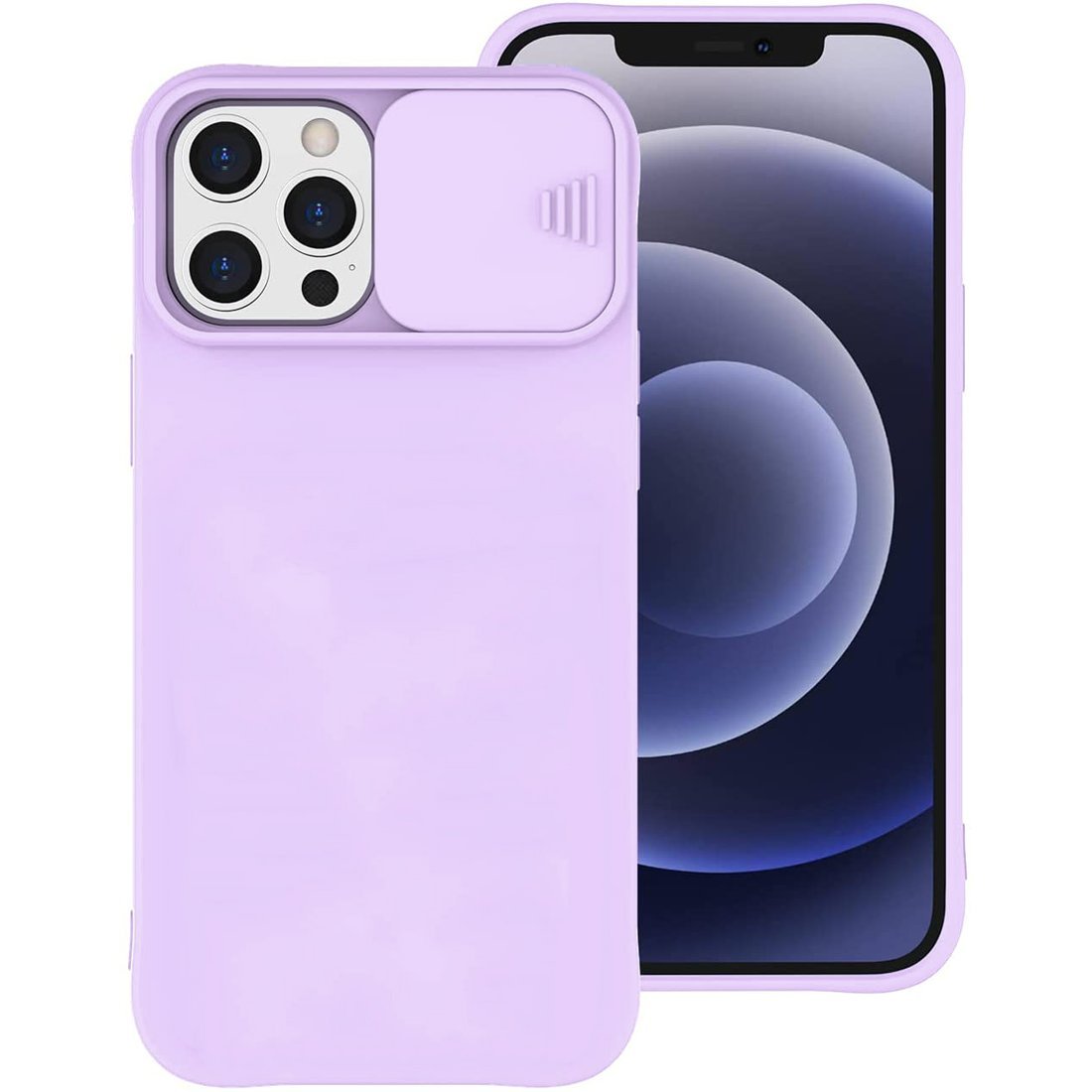 Kryt iPhone 11 Pro Max s krytem fotoaparátu - světle fialový