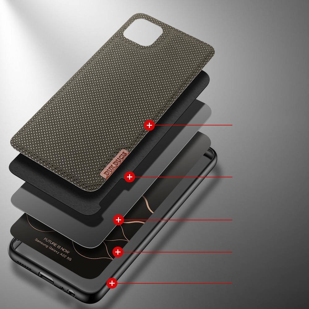 Kryt Samsung Galaxy A22 4G LTE Dux Ducis Fino nylon case zelený