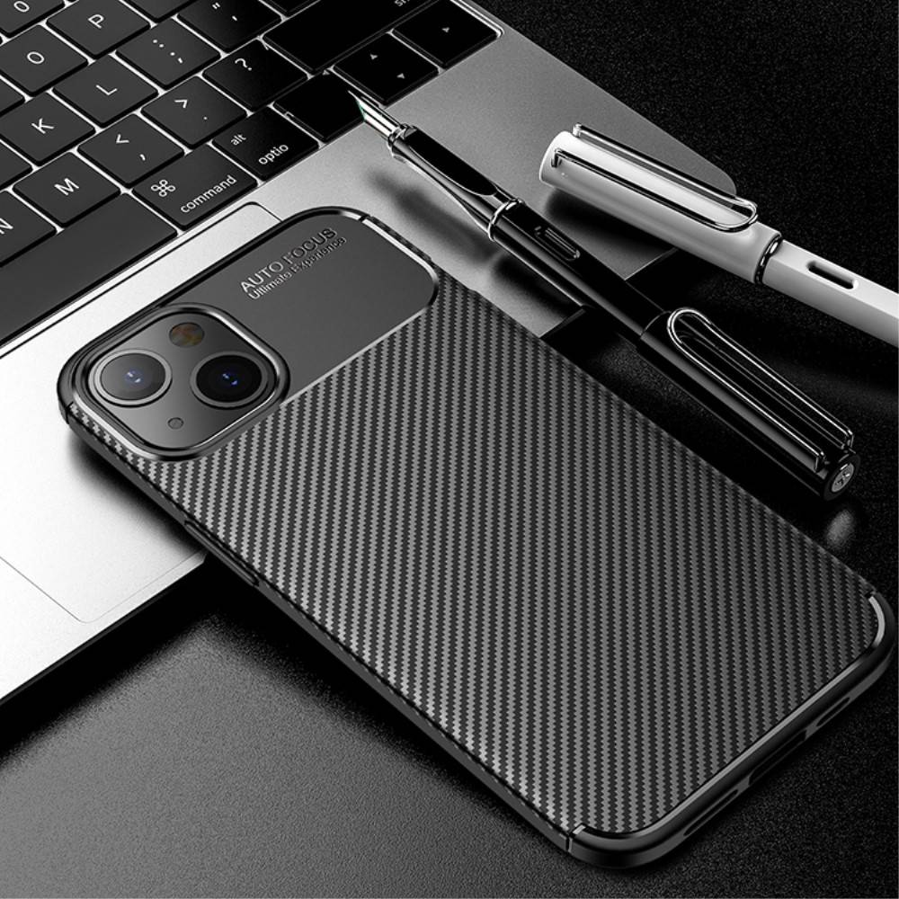 Kryt iPhone 13 mini Armored Shockproof Carbon Fiber černý