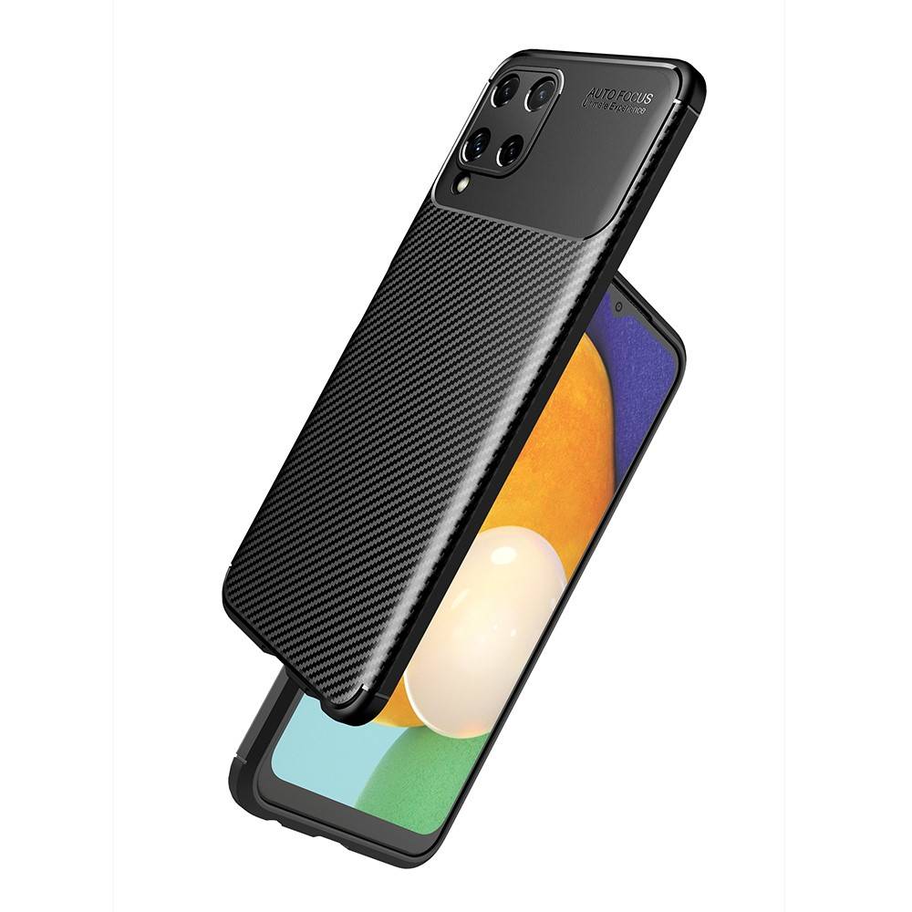 Kryt Samsung Galaxy A22 4G Armored Carbon Fiber černý