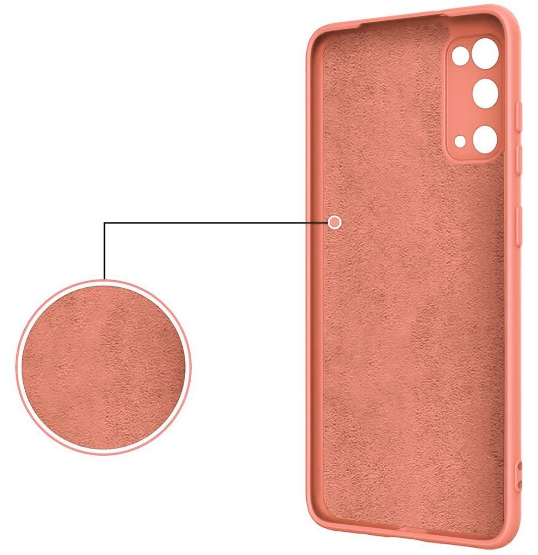 Kryt Samsung Galaxy A52 4G / A52 5G / A52s 5G  Silicone Ring Magnetic Stand růžový