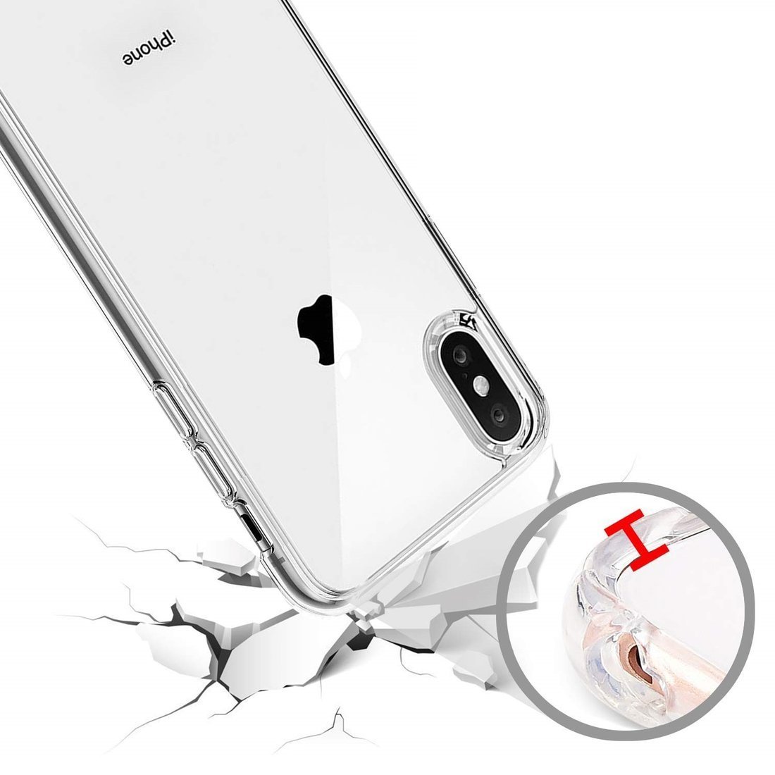 Kryt iPhone XS Max Slim Case Protect 2mm transparent