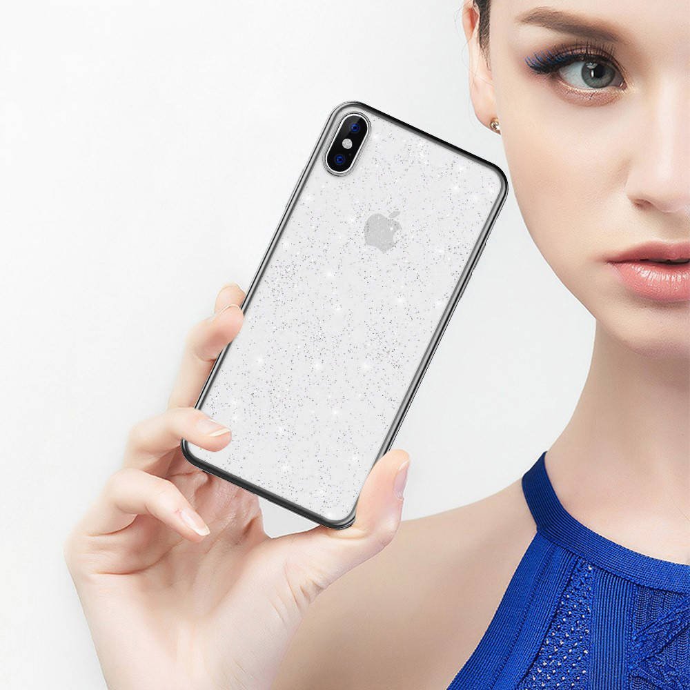 Kryt iPhone 12 Pro Max Sulada Glitter černý