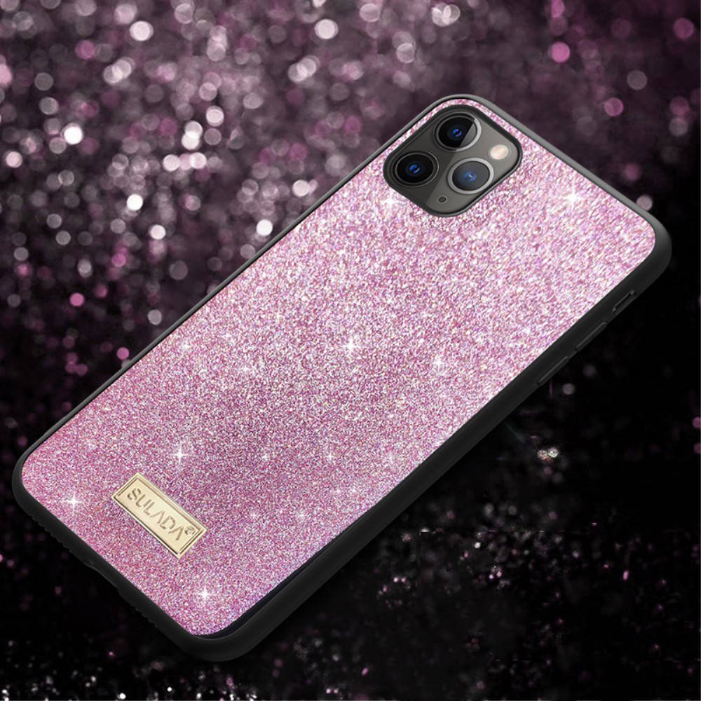 Kryt iPhone 12 mini Sulada Dazzling Glitter růžový