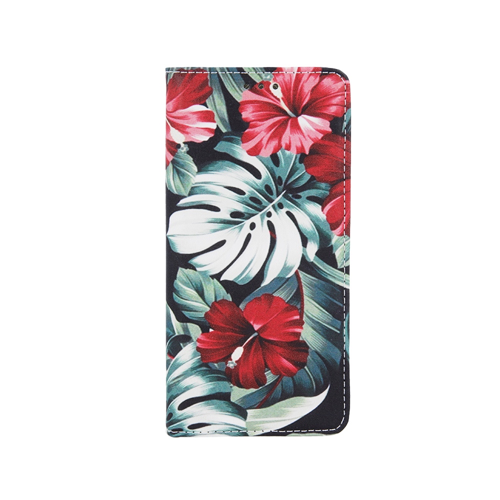 Pouzdro flip Samsung Galaxy A22 4G red flower