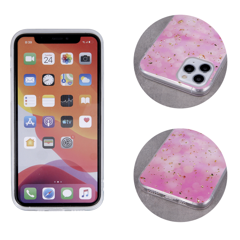 Kryt Samsung Galaxy A22 4G Silicone Gold Glam pink