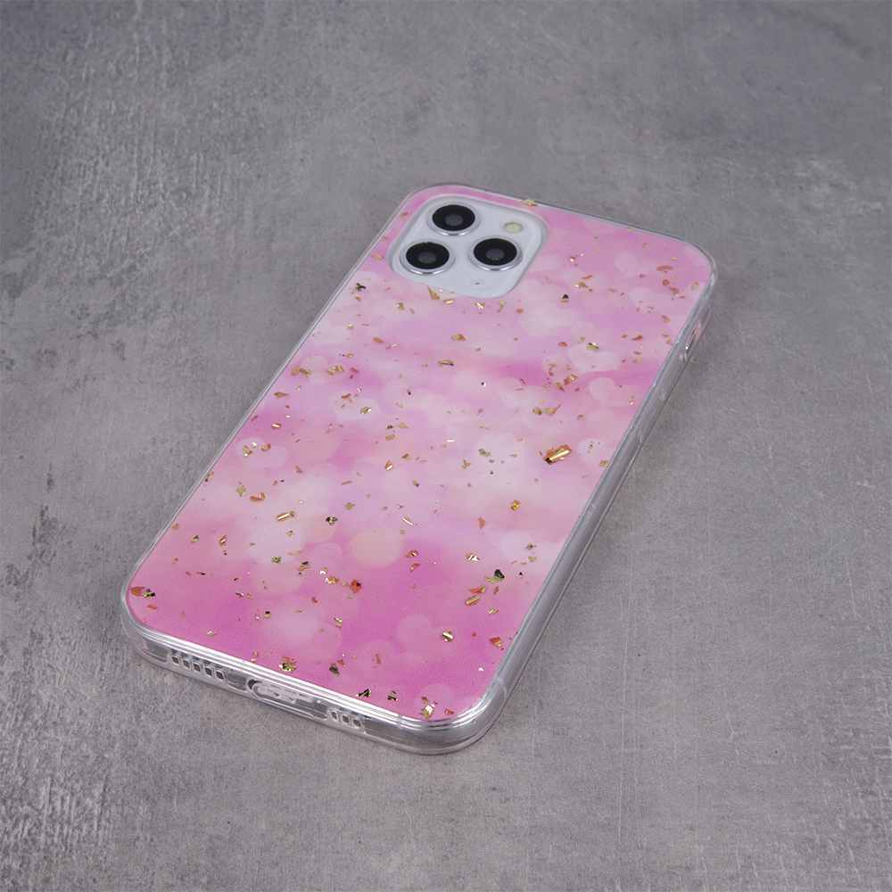 Kryt Samsung Galaxy A22 4G Silicone Gold Glam pink