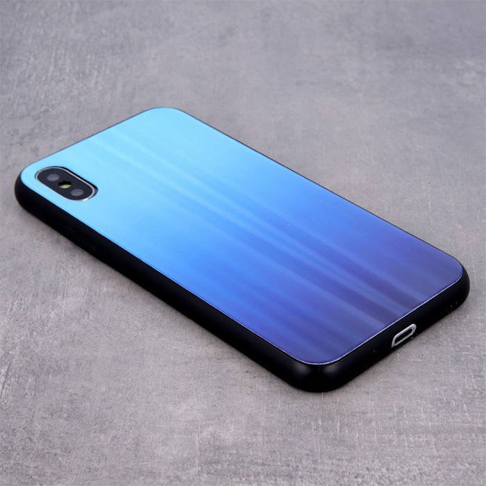 Kryt Samsung Galaxy A42 5G Glass case Gradient modré