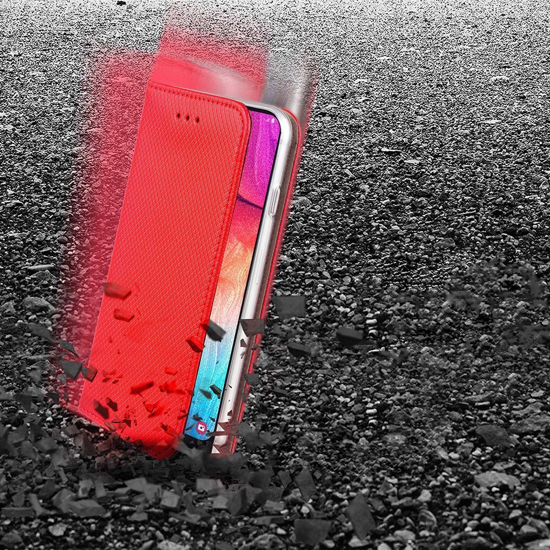 Pouzdro Flip Huawei P Smart 2020 červená