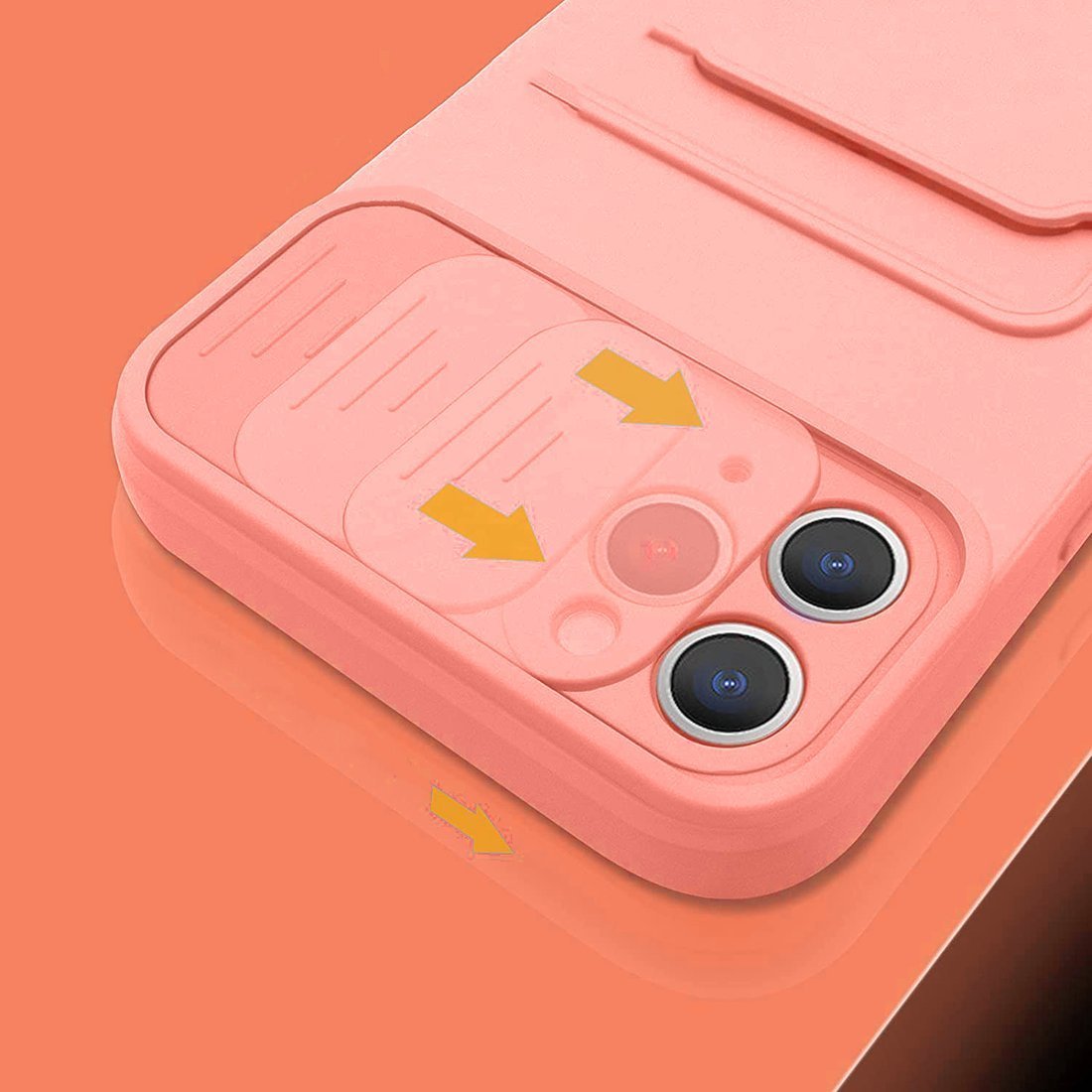 Kryt iPhone 13 Pro Max s krytem fotoaparátu - růžový