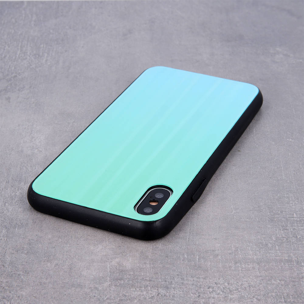 Pouzdro Xiaomi Redmi Note 10 5G / Redmi Note 10T 5G / Poco M3 Pro Glass Case Rainbow mint
