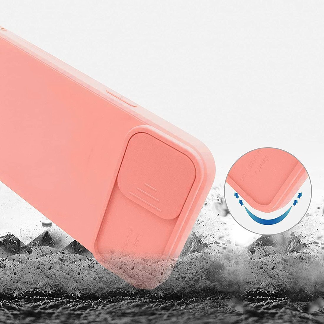 Kryt iPhone 13 Pro s krytem fotoaparátu - růžový