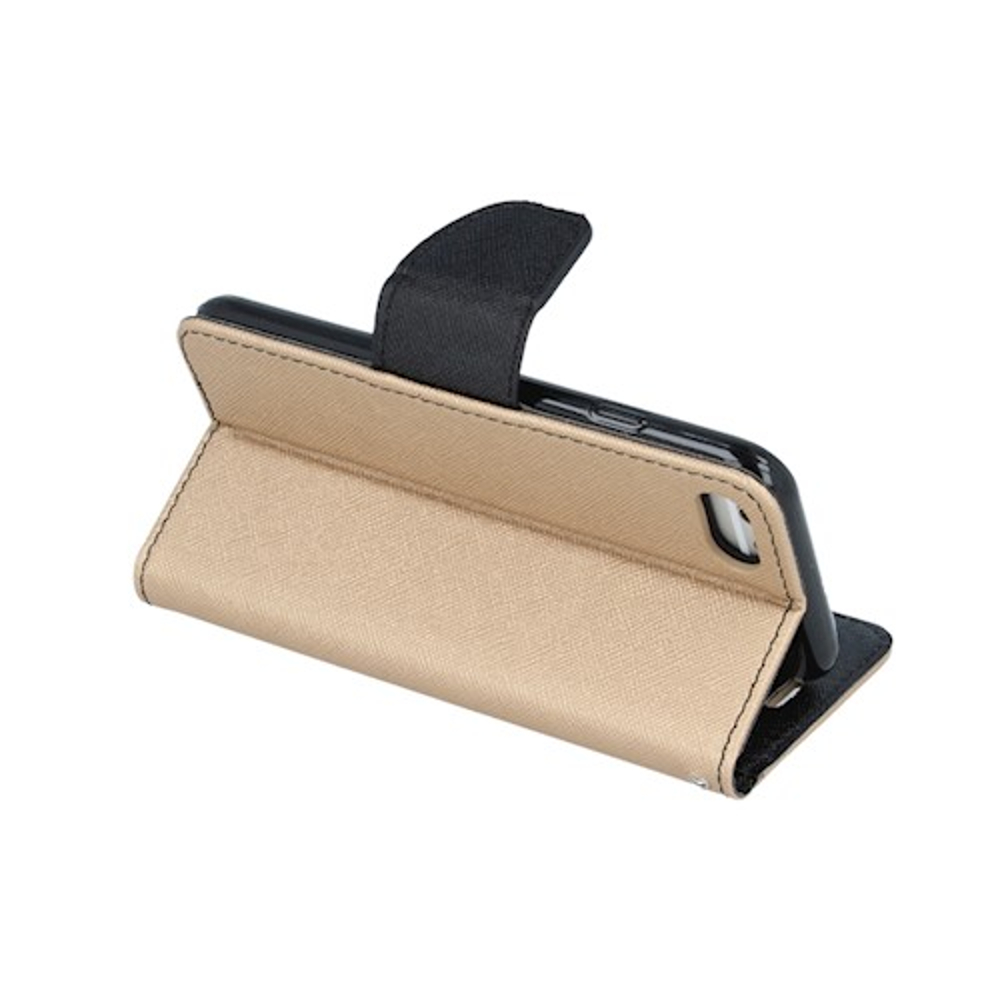  Pouzdro flip fancy iPhone 14 Plus zlatá/černá