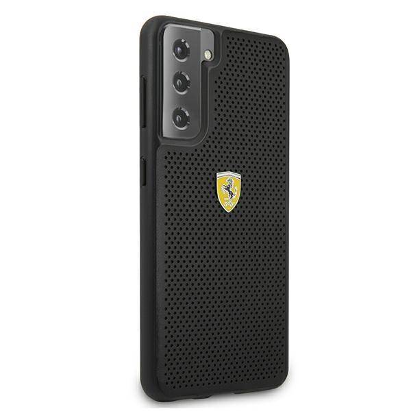 Ferrari - Samsung Galaxy S21 - Silikonový kryt Ferrari (FESPEHCS21SBK) černý