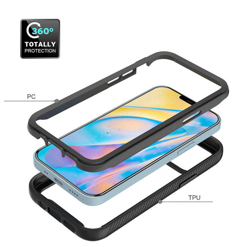 Pouzdro iPhone 11 Pro Max Techsuit - Defense360 Pro + ochrana obrazovky, černé