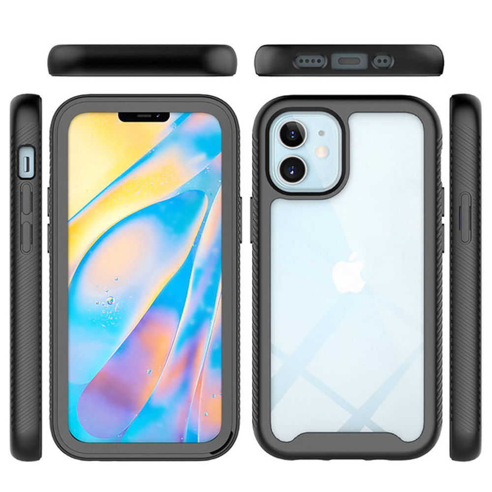 Pouzdro iPhone 11 Pro Max Techsuit - Defense360 Pro + ochrana obrazovky, černé